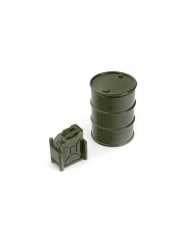 1/24 Plastic Mini Oil Tank Big+Small Green for RC Crawler