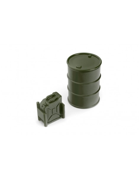 1/24 Plastic Mini Oil Tank Big+Small Green for RC Crawler