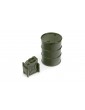 1/24 Plastic Mini Oil Tank Big+Small Green for RC Crawler
