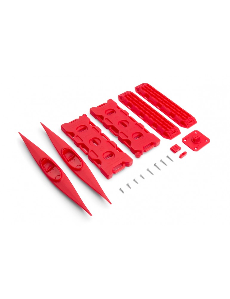 1/10 Canoe, Recovery Ramps, Oil Tank Red for RC Crawler