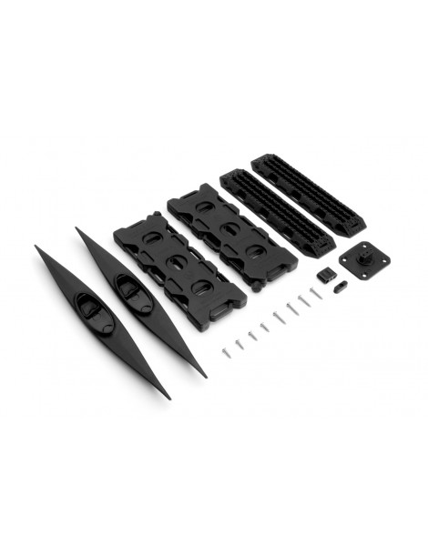 1/10 Canoe, Recovery Ramps, Oil Tank Black for RC Crawler