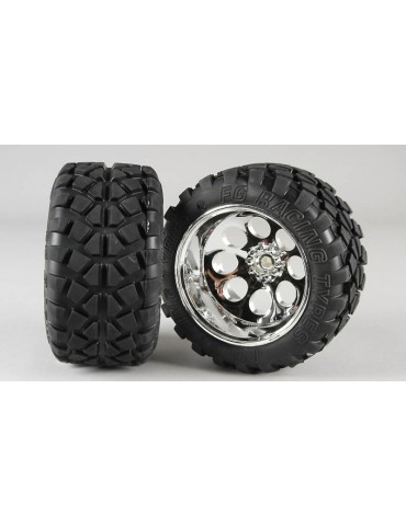 Stadium Truck tires M, 14mm, glued, 2pcs.