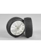 Mini Pin EVO M tires, glued, white, 2pcs.