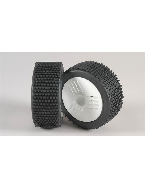 Mini Pin S / OR tires, Leo wheel white, glued, 2pcs.
