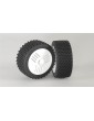 Mini block H / OR tires, glued, white, 2pcs.