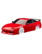 Traxxas Body, 4-Tec Drift Nissan 240SX, red