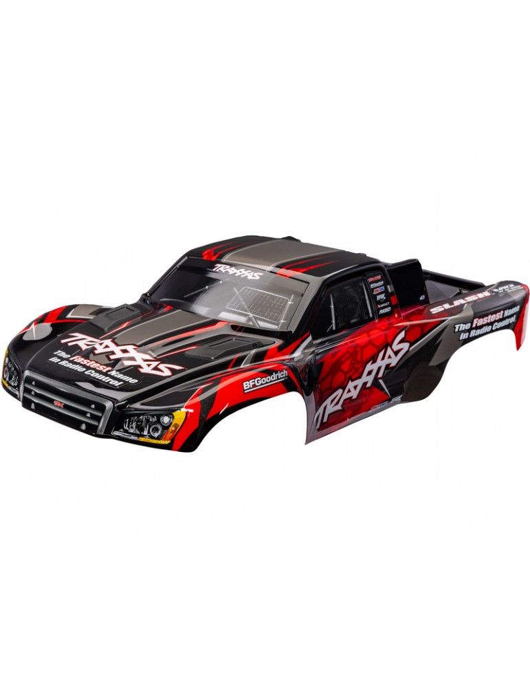 Traxxas Body, Slash VXL 2WD, red (clipless)