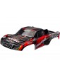 Traxxas Body, Slash VXL 2WD, red (clipless)