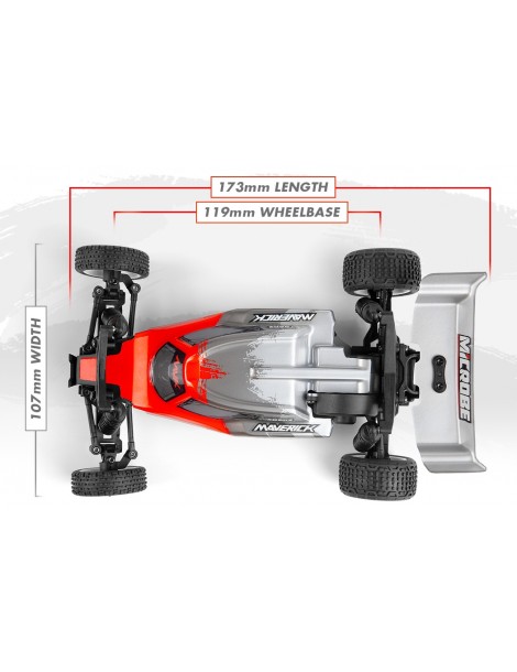 Maverick Microbe 1/24th Buggy - Red