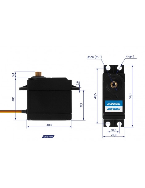 GO-53MG (0.18s/60 , 15kg.cm)