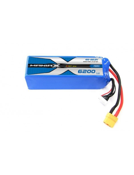 LiPo akumuliatorius 6200mAh 22.2V 45C 6S ManiaX – CyborgShop
