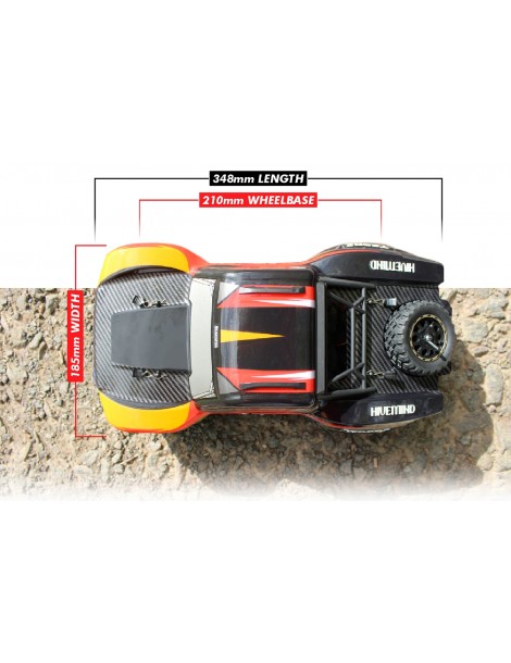 RC modelis Vyper SC Turbo 1/16 4WD Brushless Red Orange – CyborgShop