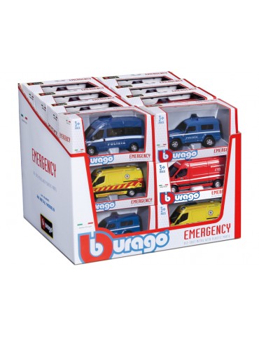 Modeliukų rinkinys Emergency Force 24 vnt. Bburago – CyborgShop