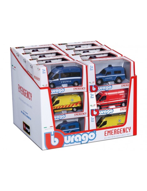 Modeliukų rinkinys Emergency Force 24 vnt. Bburago – CyborgShop