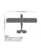 RC lėktuvas Timber 1.5m 10th Anniversary AS3X SAFE Select BNF – E-flite – CyborgShop