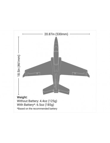 RC lėktuvas Viper EDF 0.53m SAFE Select BNF – E-flite – CyborgShop