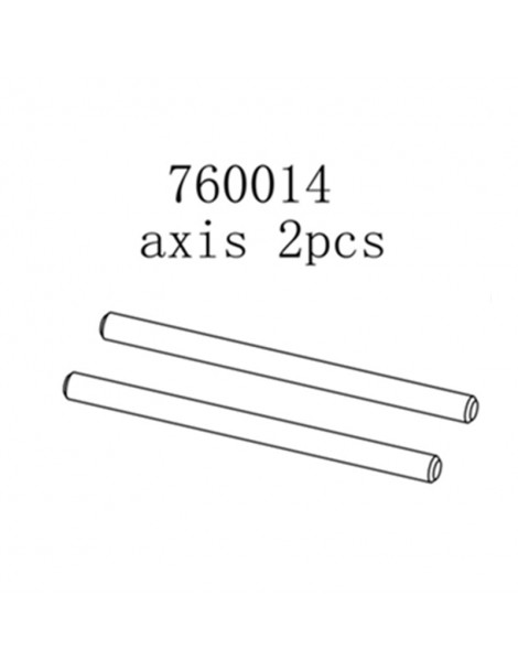 Rear Wheels Axis, 2 Pcs.