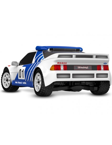 Traxxas Mini Rally Ford RS200 1:12 4WD VXL RTR gray