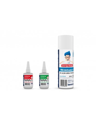 KAVAN PRO TYRE CA medium and thin 50g + Activator PRO CA Spray 200ml