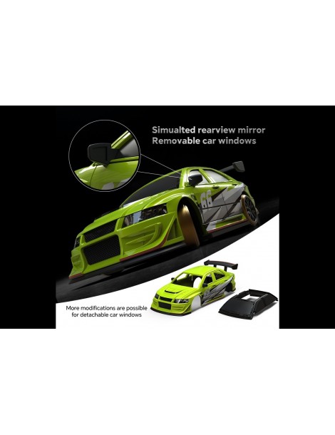 RC modelis C66 DRIFT 1:76 RTR žalias Turbo Racing – CyborgShop
