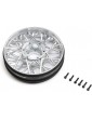 Losi Front Wheel Set, Satin Chrome: PM-SM