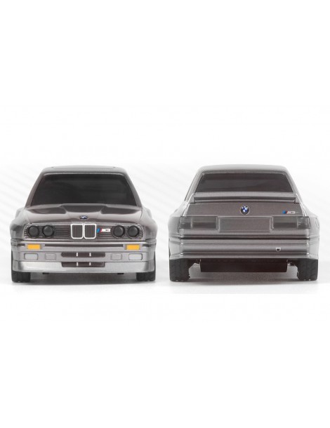 RC modelis nano-TTR BMW M3 E30 Ravaglia 1:64 sidabro spalvos – CyborgShop