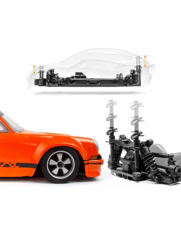 RC modelis Sport 3 Flux Porsche Carrera RSR 1973 1:10 RTR oranžinis HPI Racing – CyborgShop