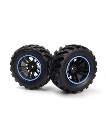 Spryte Wheels/Tires Assembled (Black/Blue)