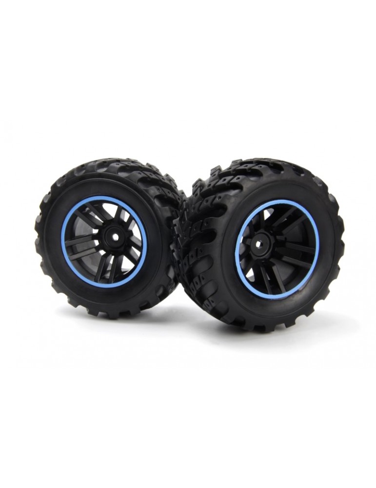 Spryte Wheels/Tires Assembled (Black/Blue)