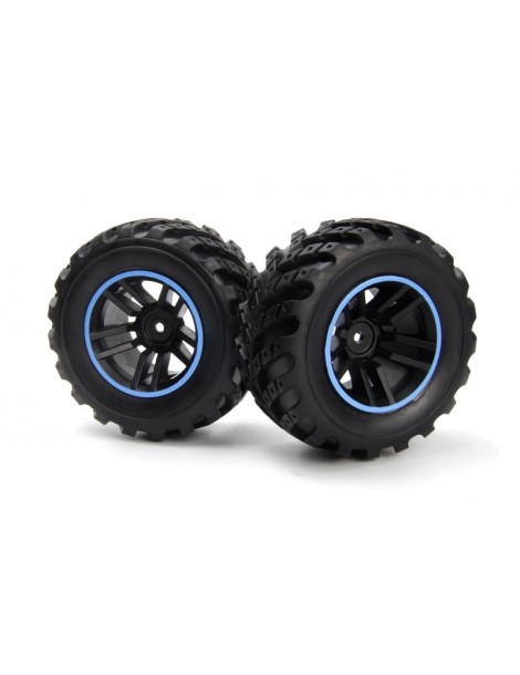 Spryte Wheels/Tires Assembled (Black/Blue)