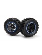 Spryte Wheels/Tires Assembled (Black/Blue)