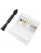 1.1-2.0mm Steel Twist Drill 10 in 1 Set w/ Aluminum Handle