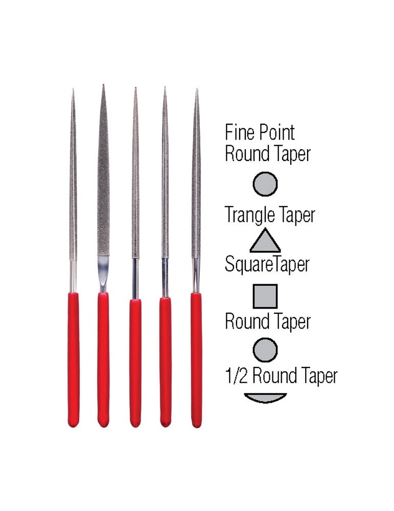 37-352 5pc Diamond File Set