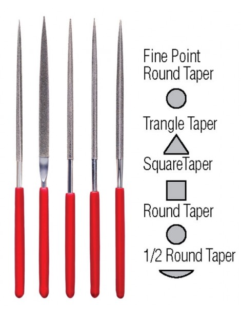 37-352 5pc Diamond File Set