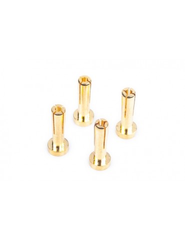 4 mm baterijos jungtys 18 mm auksu dengtos 4 vnt RC – CyborgShop
