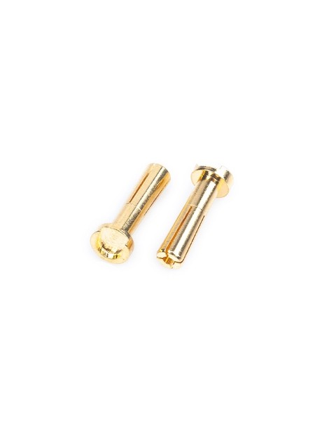 4 mm baterijos jungtys 18 mm auksu dengtos 4 vnt RC – CyborgShop