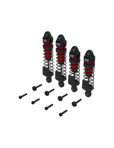 Arrma Shock Set, Front/Rear Assembled, TBC cSt Oil, Red (4Pcs): MINI