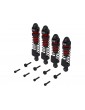 Arrma Shock Set, Front/Rear Assembled, TBC cSt Oil, Red (4Pcs): MINI