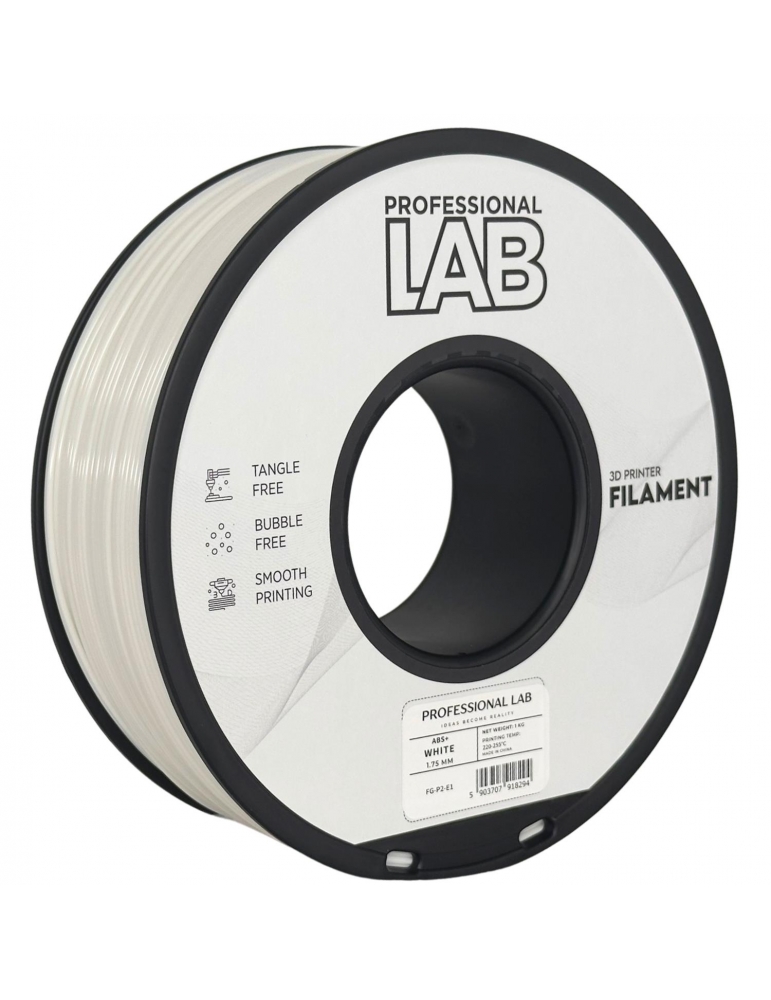 ABS+ siūlai balta 1.75 mm 1 kg Professional Lab – CyborgShop