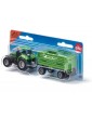 SIKU Blister - DEUTZ-FAHR with Fortuna 4-wheel-trailer
