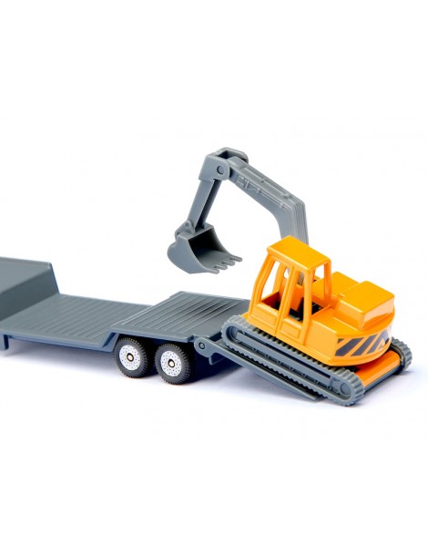 SIKU Blister - Low Loader with Excavator