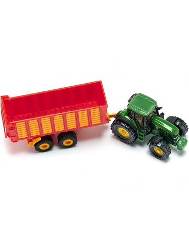SIKU Blister - Claas with Silage Trailer