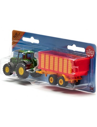 SIKU Blister - Claas with Silage Trailer