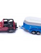 SIKU Blister - Car with Horse Trailer