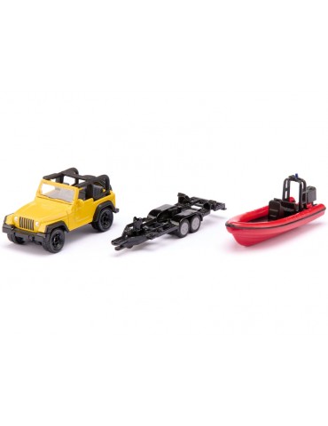 SIKU Blister - Jeep with Boat