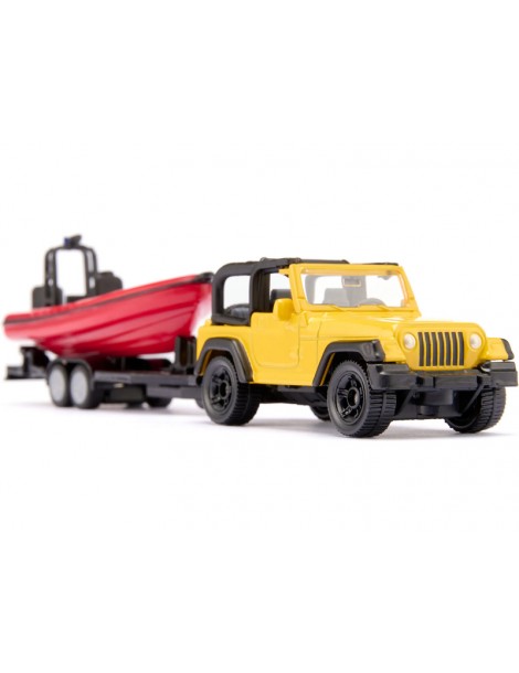 SIKU Blister - Jeep with Boat