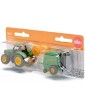 SIKU Blister - John Deere tractor with round baler