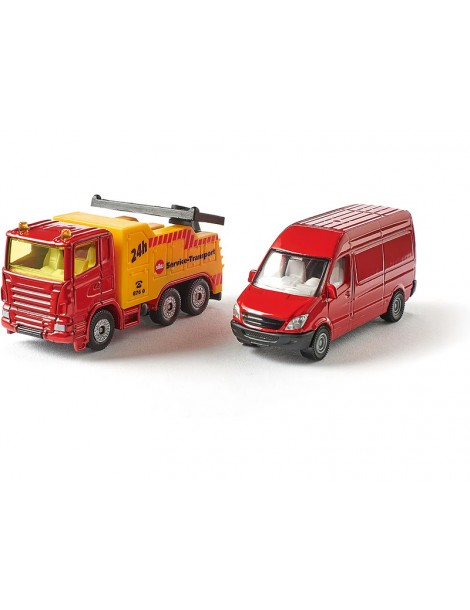 SIKU Blister - Breakdown truck with van