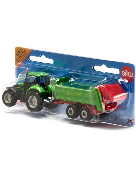 SIKU Blister - Tractor with universal manure spreader