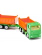 SIKU Blister - Truck with dumper body and tipping trailer
